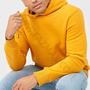 Sweat à capuche surdimensionné jaune pour hommes de haute qualité Logo imprimé personnalisé Plusieurs couleurs disponibles Polyester Jersey brodé Technics OEM - Product Image 4