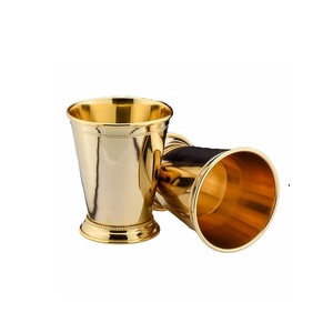 Taza de acabado chapada en oro, utensilios de cocina de estilo único, vajilla, Decoración de mesa, taza de Julep, taza de Julep para fiestas de boda - Product Image 4