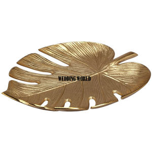 Metal Serving Platter Gold Plated Designer Wholesale Fancy Serving Platter Classic Designer Hot <b>Sale</b> Metal Serving Dish - Product Image 6