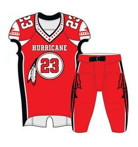 100% Uniformes de football américain pour hommes par sublimation sur mesure respirant grande taille court Spandex/Polyester de haute qualité - Product Image 2