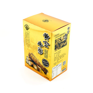 กล่องบรรจุภัณฑ์ชาและกาแฟแบบล็อคอัตโนมัติ ทำจากกระดาษแข็งรีไซเคิล เป็นมิตรกับสิ่งแวดล้อม พับได้ เคลือบด้าน ลายนูน - Product Image 1