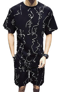 ชุดวอร์มแขนสั้นมีฮู้ดผ้าเนื้อดี พร้อมปักโลโก้ตามสั่ง ชุดแม่ลูก สไตล์ฤดูร้อน ผ้าโพลีเอสเตอร์/คอตตอน - Product Image 3