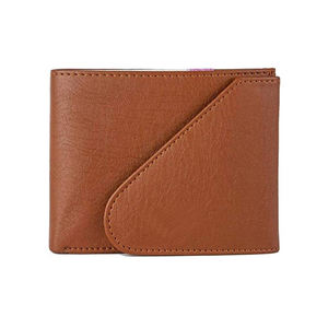 2022 nuevas carteras de cuero genuino de calidad Premium gran oferta tendencia de alta calidad PU cuero cierre abierto sólido Simple estilo corto - Product Image 2