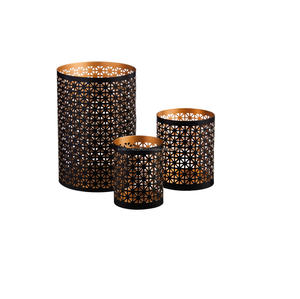 Candelabro de diseño de iluminación redondeada, soporte de vela de Metal sólido para decoración de interior y exterior, votivo - Product Image 1