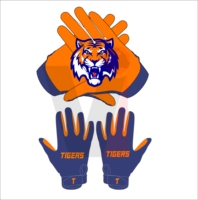 Gants de football américain personnalisés 2023, design de logo personnalisé, tissu PU Spandex, performance optimale, sublimation adhésive