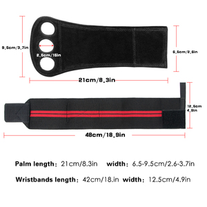 Eco-Friendly Custom 3 Holes Leather <b>Gymnastics</b> Hand Grip Manly Gym Exercise Weight Lifting - Product Image 5