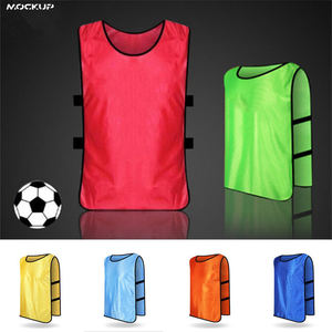 Chalecos y petos de entrenamiento de fútbol para adultos de verano, transpirables, estampados y personalizables para equipos deportivos - Product Image 6