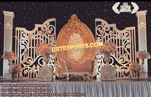 Decoración de escenario de boda de Tamilan, gloriosa etapa de Malasia, pilares de boda, decoración de escenario de gran boda - Product Image 6