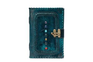 Hot Selling Get Your Own Stone Studded Personal Planner Handmade Genuine Leather Draw /Sketch / Paint Journal Cum <b>Note</b> Pad <b>Book</b> - Product Image 2