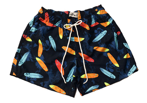 Pantalones cortos de playa para hombre, Shorts informales con bolsillos y cremallera para nadar - Product Image 5
