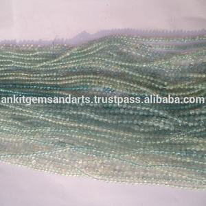 Cuentas lisas redondas de Aguamarina Natural - Product Image 2