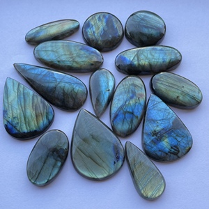 Piedra labradorita gris Natural de 20mm y 30mm, tamaño libre, forma de mezcla suave, cabujón suelto calibrado, mayorista de piedras preciosas en línea - Product Image 2