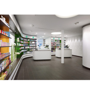 Singola Catena di Negozi Negozio di Farmacia Dispositivo di Visualizzazione Fantasia Medico Negozio di <span class=keywords><strong>Design</strong></span> del Display Nuovo Farmacia Disegni Interni - Product Image 1