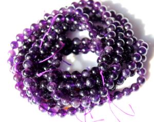 Améthyste Hindu Mala Perles Gemstone Tassel Necklace Spiritual Mala Necklace Handmade Gemstone Jewelry Necklace Gift - Product Image 6