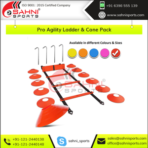 Conjunto de Escalera de Agilidad y Conos para Entrenamiento de Fútbol, Equipo de Entrenamiento de Velocidad, Kit de Escalera de Agilidad para Fútbol - Product Image 2