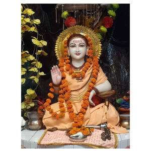 Estatua del Dios Gorakhnath en Mármol Blanco - Product Image 1