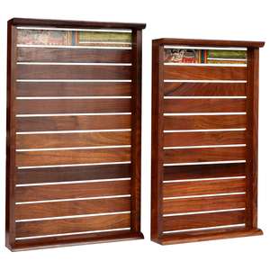 Plateau de service en bois d'acacia avec poignées Grand plateau en bois pour petit-déjeuner ottoman au lit Plateau rectangulaire décoratif pour le salon - Product Image 2