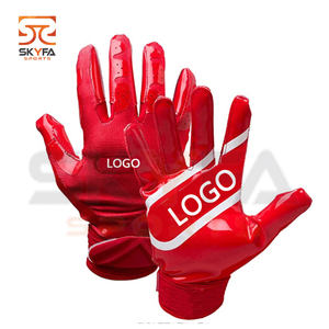 Guantes de fútbol americano de marca de alta calidad para hombres con protectores de dedos Guantes deportivos - Product Image 2