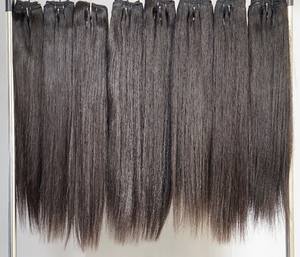 Venta al por mayor de extensiones de cabello humano virgen recto, cutícula alineada sin procesar indio crudo ondulado y rizado cierre rizado recto - Product Image 4