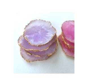 ถาดรองแก้วหินเรซิ่นอีพ็อกซี่ปลอดภัยและกำหนดขนาดได้เองและราคาถูกมีสีและสีทองที่ดีที่สุดสำหรับชิ้นงานดีไซน์แบบกลม - Product Image 4