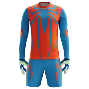 Soccer Wear Team Football Jersey With Your logo Number Polyester Long Sleeve Goalkeeper Soccer