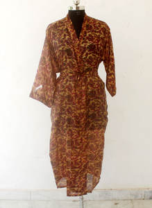 Silk <b>Kimono</b> Robe Cotton Robe Bath Robe - Product Image 4