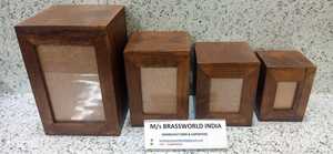 HIGH QUALITY WOODEN POLISHED FOUR DIFFERENT SIZE of CREMATION URN by BRASSWORLD INDIA - Product Image 4