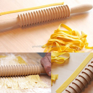 2021 Beech Wood Pasta Cutter Wooden Rolling Pin Spaghetti/Fettuccine/<strong>Tagliatelle</strong>/Pappardelle Pasta Maker - Product Image 5