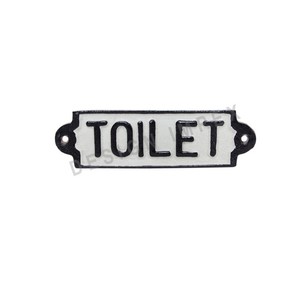 Cast Iron "TOILET" Sign Board - Product Image 1
