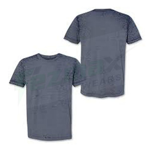 Camiseta con logotipo personalizado para hombre Acid Wash-Jersey de talla grande Diseño en blanco transpirable - Product Image 6