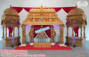 Del sur de la India Manavarai boda escenario "Mandap" lo mejor del sur de Asia Manavarai boda escenario especial Manavarai decoración de escena de boda - Product Image 2