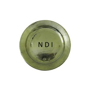 Assiette de service ronde en acier inoxydable de qualité supérieure avec finition antique pour une utilisation intérieure et extérieure - Product Image 1