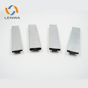 Lenwa Nhà Máy Nhôm 0.3Mm Đùn Hồ Sơ Mỏng Cho Slatwall Với MDF Hiển Thị - Product Image 2