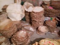 Kulit Drum Kambing Alami Putih Vellum Bodhran 18 inci untuk Perkusi Tangan Drum Bodhran Afrika