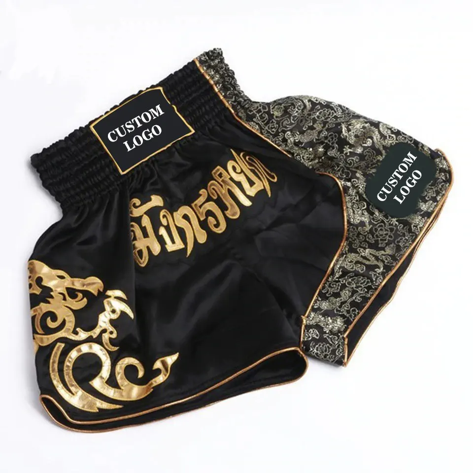 High quality muay thai boxing trunks kickboxing shorts for training