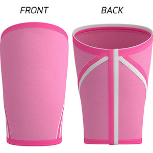 Customized <b>Compression</b> Knitted Neoprene <b>Knee</b> <b>Support</b> Sleeve Breathable Fitness Powerlifting Brace Logo Sports Protection Brace - Product Image 4