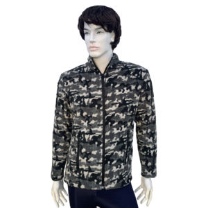 Chaqueta de lana polar de camuflaje de poliéster táctico para exteriores con su logotipo personalizado y servicio de marca OEM - Product Image 2