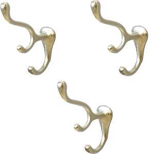 Gancho de pared con acabado Chapado en latón de diseño rústico, decoración de pared para el hogar, agujero de tornillo oculto, abrigo, sombrero, bolsa, colgador de ropa - Product Image 4