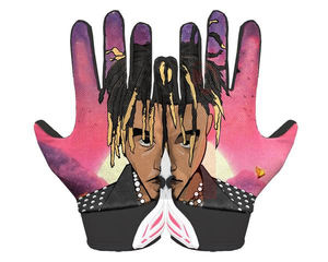 Vente chaude Gants de receveur de football américain en cuir synthétique personnalisés avec logo personnalisé Protection sportive Fabriqués sur mesure - Product Image 1