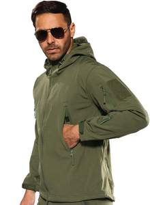 Cortavientos con capucha cálido de invierno para hombre, longitud Regular, 100% de poliéster, cierre de cremallera no tejido, modelo de último estilo - Product Image 3