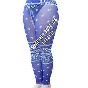 Legging imprimé extensible de haute qualité See Thru Mesh Bandana de haute qualité Fournisseur de leggings sublimés imprimés numériques - Product Image 1