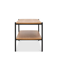 Table basse moderne en MDF avec pieds en métal et structure en fer finition thermolaquée Meubles de salon