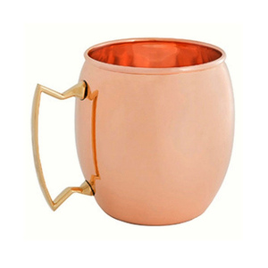 Tazas de Cerveza de Cobre Martillado con Asa de Latón, Diseño de Tendencia, Vajilla Ecológica para Bar, Taza Moscow Mule, Precio de Exportación - Product Image 5