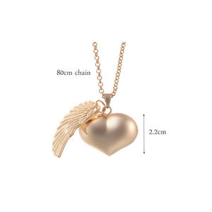 OEM/ODM Design personnalisé 925 Sterling Silver Wings Coeur Mexicain Bolas <span class=keywords><strong>Grossesse</strong></span> Ange Boules Pendentifs - Product Image 2