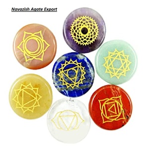 Venta Caliente de Piedras de Palma Pulimentadas, Cristales Curativos de Equilibrio Reiki, Juegos de Piedras de los Siete Chakras, Venta al por Mayor de Juegos de Chakras: Mayorista - Product Image 1