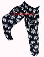 Pantalon Harem unisexe, style bohème, Aladdin, Secret Santa, éléphant, yoga, hippie, Ali baba, élastique, pour hommes et femmes