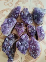 Meilleure Qualité Pierre Précieuse Naturelle Quartz Améthyste en Grappe Guérison Décoration Maison Style Amour Vente en Gros AAMEENA AGATE