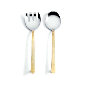 Fish Design Aluminum Handle Stainless Steel Salad <b>Servers</b> Handmade Ceramic Salad <b>Servers</b> <b>Buffet</b> Serving Set - Product Image 6