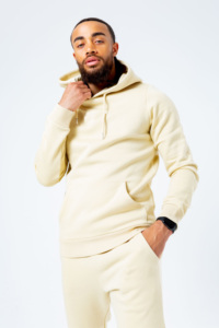 Ensemble de survêtement pour homme, couleur crème, pull à capuche et pantalon, Jogging, survêtement unisexe - Product Image 3