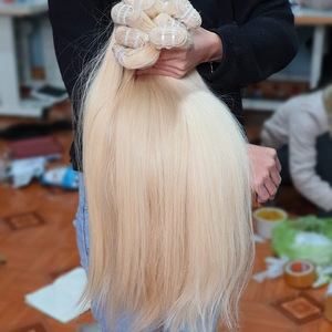 Cheveux humains vierges Remy du Vietnam BLONDE, trame simple, de 8 à 30 pouces, trame cousue à la machine - Product Image 3